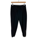 Albion Black Drawstring Zipper Hem Pants- Size S (Inseam 22”)