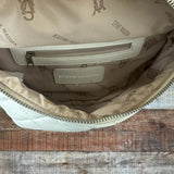Steve Madden Cream Quilted Crossbody with Smaller Pouch (see notes)