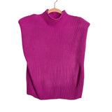 Vestique Fuchsia Knit Mock Neck Top - Size S (See Notes)