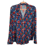 Posh Peanut Blue Santa Claus Pajama Set - Size SP