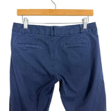 Nili Lotan Navy Cropped Raw Hem Pants- Size 0