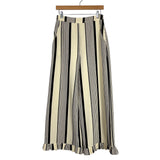 Sugarlips Cream/Black Striped Ruffle Pants- Size S (Inseam 28”, we have matching top)