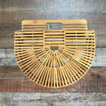 No Brand Half Moon Wooden Handbag (see notes)