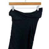 Skatie Black One Shoulder Cinched Sides Dress- Size S