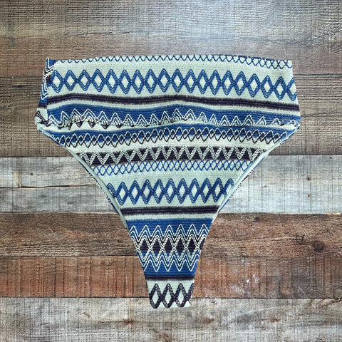 Beach Riot Blue Patterned Swim Bottom NWOT - Size M (We Have Matching Top!)