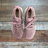 ADIDAS Mauve Animal Print Ultra Boost Sneakers - Size 8.5