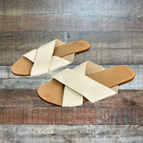 RAYE White Sandals- Size 9.5 (see notes)