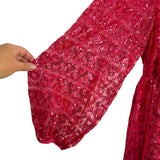 Eloquii Hot Pink Heart Sequin Mini Dress- Size 14