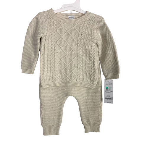 Carters Cream Knit Two Piece Pant Set NWT- Size 6M