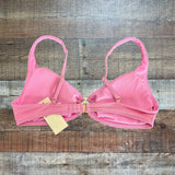 Abercrombie & Fitch Pink Metallic Gold Padded Bikini Top NWT- Size S (we have matching bottoms)