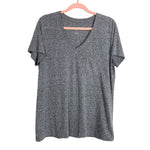 Universal Thread Gray Space Dye V-Neck Pocket Tee- Size L