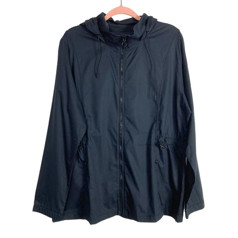 Tail Black Windbreaker Hooded Jacket- Size XXL