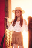 Kayu Straw Belted Hat