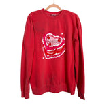 Living Fully Co. by Mallory Ervin Faded Red Sweetie Sweatshirt- Size L (see notes)