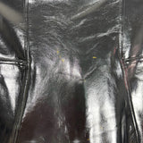 Spanx Classic Black Faux Patent Leather Leggings NWT - Size M (Inseam 25" - See Notes)