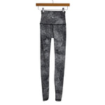 Lululemon Black/Grey Printed Leggings - Size 2 (Inseam 30")