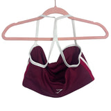 Gymshark Wine Side Striped Sports Bra- Size S