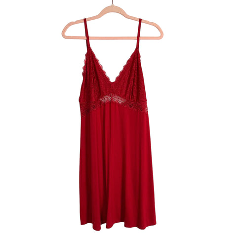 SOMA Red Lace Nightgown- Size XL