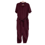 Old Navy Plum Belted Jumpsuit- Size XL (sold out online)