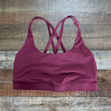 Lululemon Plum Sports Bra- Size 4