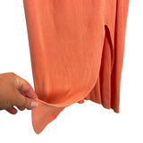 No Brand (Amazon) Pink/Orange Cutout Ribbed Tank Dress - Size XL