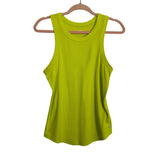 DSG Neon Yellow Ribbed Tank- Size L (see notes)