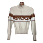 PINK Victoria's Secret Cream Apres Ski Zip Up Sweater - Size S