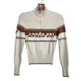 PINK Victoria's Secret Cream Apres Ski Zip Up Sweater - Size S