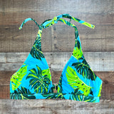 Draper James Blue Palm Print Bikini Top - Size XS (We Have Matching Bottoms)