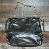 Rebecca Minkoff Black Zero Gravity Gold Chain Tote with Dust Bag NWT