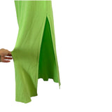 Free People Beach Green Open Knit Side Slit Dress- Size S (Sold Out Online!)