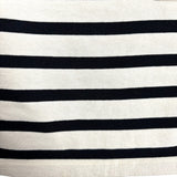 J Crew Cream and Navy Striped Cotton Front Pocket Boatneck Muscle Top- Size XXS (see notes)