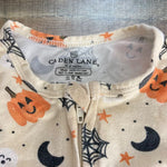 Caden Lane Tan Halloween Zip Up Footie Outfit- Size 6-12M (see notes)