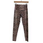 Onzie Tan and Black Animal Print High Rise Leggings- Size S/M (Inseam 27”)