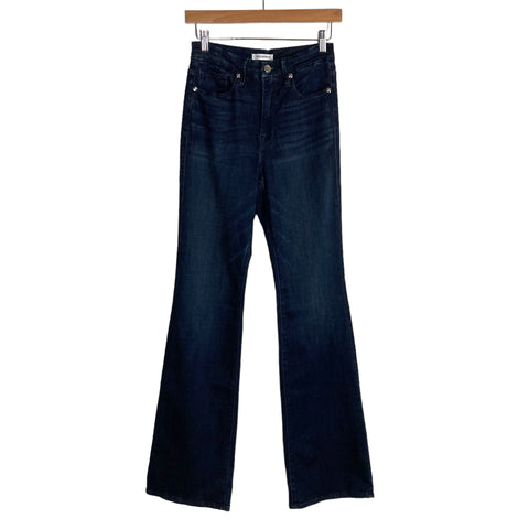 Good American Good Flare Dark Wash Jeans- Size 6/28 (Inseam 33")