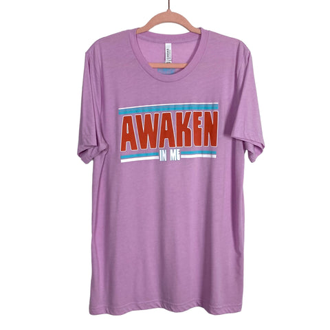 Bella + Canvas Lilac Awaken in Me Tee- Size L