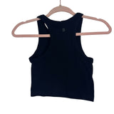 Buffbunny Black Ribbed Cropped Tank- Size S