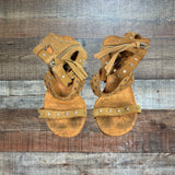 Dolce Vita Suede Studded Cork Heel Sandals- Size 9.5 (see notes)