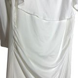Pink Blush White Off the Shoulder Cinched Dress NWT- Size S