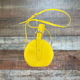 Rebecca Minkoff Yellow Leather Round Handbag