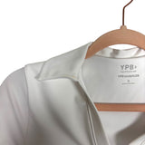 Your Personal Best Sculpt LUX White Collared Top With Built In Padding - Size S (See Notes)