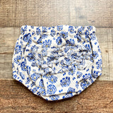 Milk and Honey White/Blue Pattern Top with Matching Ruffle Bloomers- Size 12M (sold as a set)