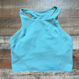 Lululemon Teal Built in Shelf Bra Cropped Tank- Size 12