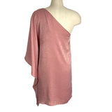 Vici Rose Satin One Shoulder Dress- Size M