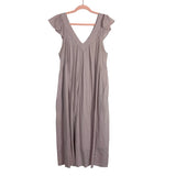 Listicle Light Purple V-Neck Ruffle Straps Lined Dress- Size L (see notes)