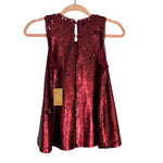 Rachel by Rachel Roy Port Wine Sequins Top NWT- Size XS