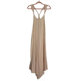Saltwater Luxe Side Slit Asymmetrical Hem Ruffle Tank Dress- Size S