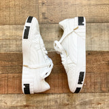 Puma White Leather Sneakers- Size 9