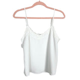The Dainty Darling White Lace Cami- Size S