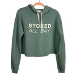 Kira Stokes Sage Stoked Athlete Cropped Hoodie- Size S